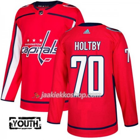 Lapsille NHL Washington Capitals Pelipaita Braden Holtby 70 Adidas 2017-2018 Punainen Authentic